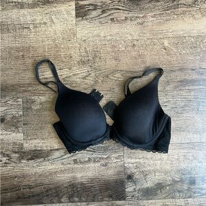 Aerie Sunnie Black Lace Accent Bra